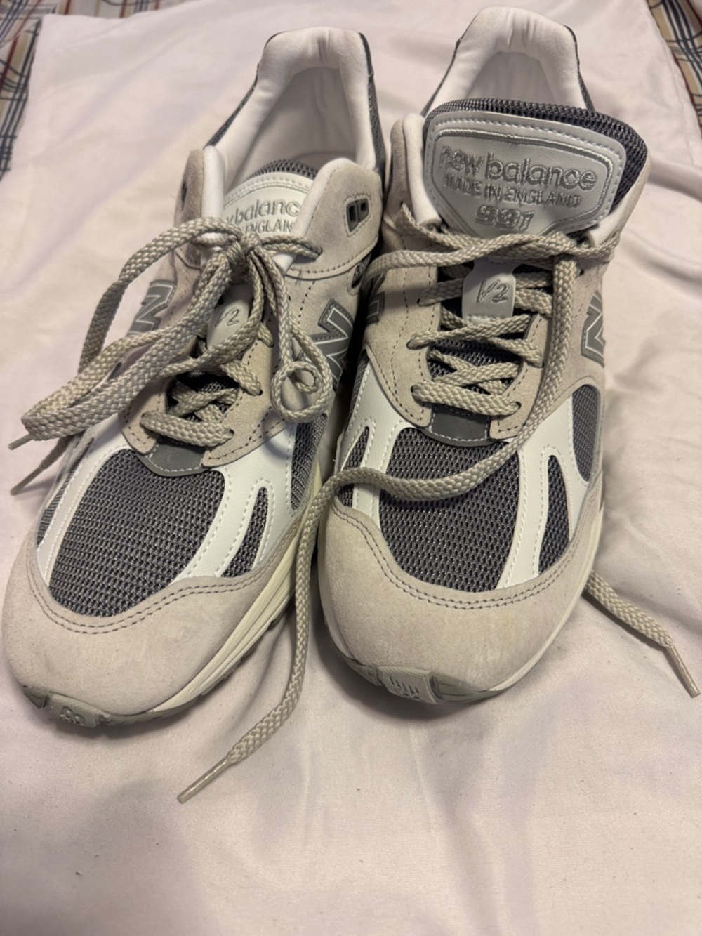 Men’s 12 New Balance 991 V2 made in England Nimbus Off White NWOT